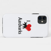 Coques Case-Mate iPhone I Heart Aardvarks (Dos (Horizontal))