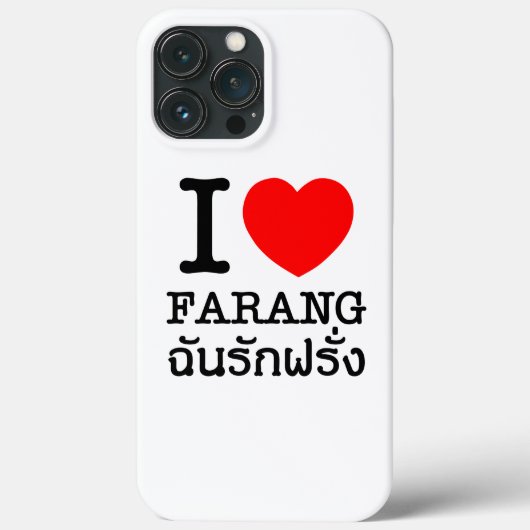 Coques Case-Mate iPhone I Heart (Amour) Farang (Verso)