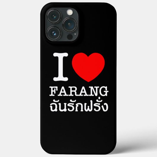 Coques Case-Mate iPhone I Heart (Amour) Farang (Verso)