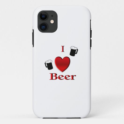 Coques Case-Mate iPhone I Heart Beer Design (Dos)