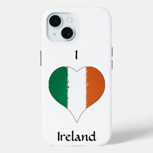 Coque Pour iPhone 15 I Heart Ireland Tricolor Drapeau irlandais