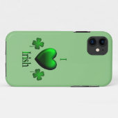 Coques Case-Mate iPhone I Heart Irish Green (Dos (Horizontal))