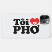 Coques Case-Mate iPhone I Heart (Love) Pho (Tôi PHỞ) (Dos (Horizontal))