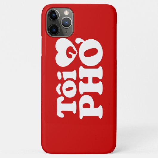 Coques Case-Mate iPhone I Heart (Love) Pho (Tôi PHỞ) (Dos)