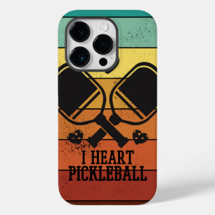Coque Pour iPhone 14 Pro I Heart Pickleball - Amusants Pickleball Design