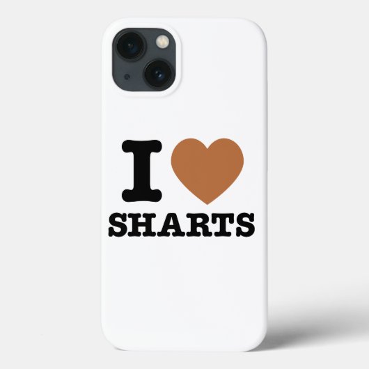 Coques Case-Mate iPhone I Heart Sharts Funny Graphisme (Verso)
