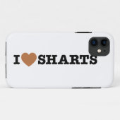 Coques Case-Mate iPhone I Heart Sharts Funny Icon Graphisme (Dos (Horizontal))