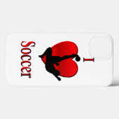 Coques Case-Mate iPhone I Heart Soccer (Verso (horizontal))