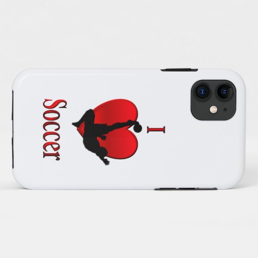 Coques Case-Mate iPhone I Heart Soccer (Dos (Horizontal))
