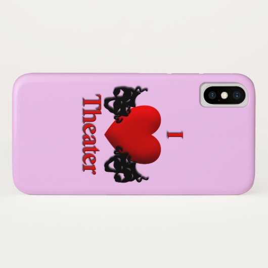 Coques Case-Mate iPhone I Heart Theatre (Dos (Horizontal))