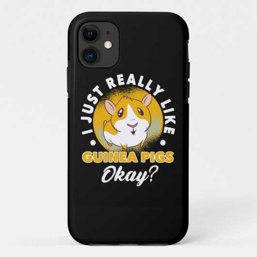 Coques Case-Mate iPhone I Just Really Like Guinea Pigs Cavy Roddent (Dos)