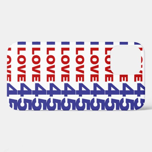 Coques Case-Mate iPhone I Love 45 (Verso (horizontal))