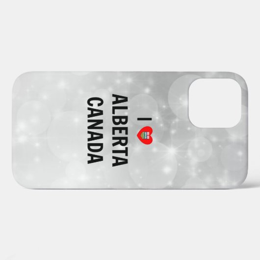 Coques Case-Mate iPhone I Love Alberta, Canada (Verso (horizontal))