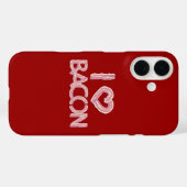 Coques Case-Mate iPhone I Love Bacon (Verso (horizontal))