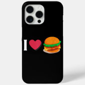 Coques Case-Mate iPhone I Love Burger Cheeseburger Manger malsain (Verso)