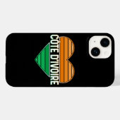 Coques Case-Mate iPhone I Love Côte d'Ivoire, Côte d'Ivoire Coeur (Verso (horizontal))