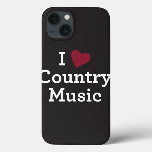 Coques Case-Mate iPhone I Love Country Music (Verso)