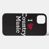 Coques Case-Mate iPhone I Love Country Music (Verso (horizontal))