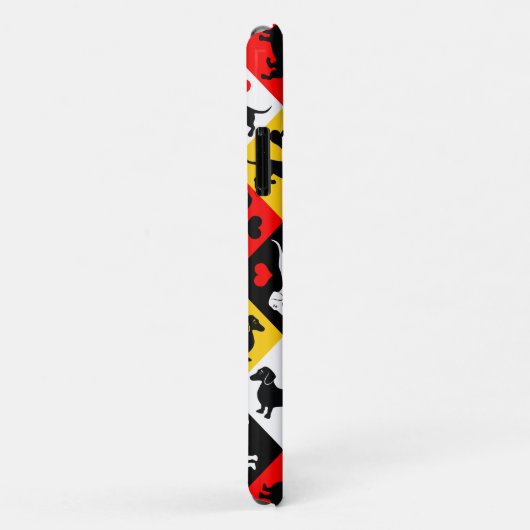 Coques Case-Mate iPhone I Love Dachshunds Cute Doxie Motif (Dos/Droite)