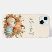 Coques Case-Mate iPhone I Love Fall Citrouille (Verso (horizontal))