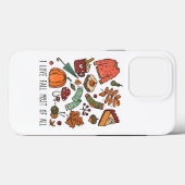 Coques Case-Mate iPhone I Love Fall Most All Automne (Verso (horizontal))
