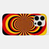 Coques Case-Mate iPhone I Love Germany National Flag Colors Art Print (Verso (horizontal))