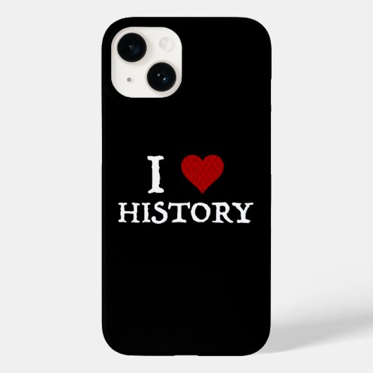 Coques Case-Mate iPhone I Love (Heart) History (Verso)