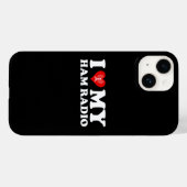 Coques Case-Mate iPhone I Love (Heart) My Ham Radio (Verso (horizontal))
