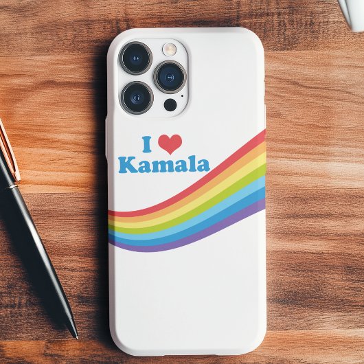 Coques Case-Mate iPhone I Love Kamala Harris Cute Rainbow Political