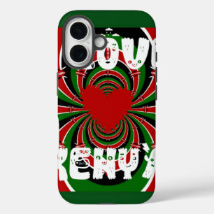 Coques iPhone 16 I Love Kenya Hakuna Matata Dons