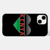 Coques Case-Mate iPhone I Love Kenya, Kenyan Heart (Verso (horizontal))