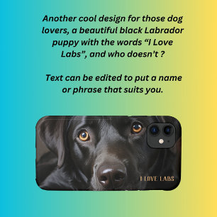 Case-Mate iPhone Case I Love Labs Puppy