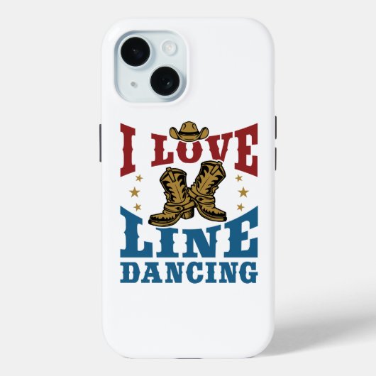 Coques Case-Mate iPhone I Love Line Dancing (Verso)