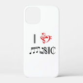 Coques Case-Mate iPhone I Love Music (Verso)