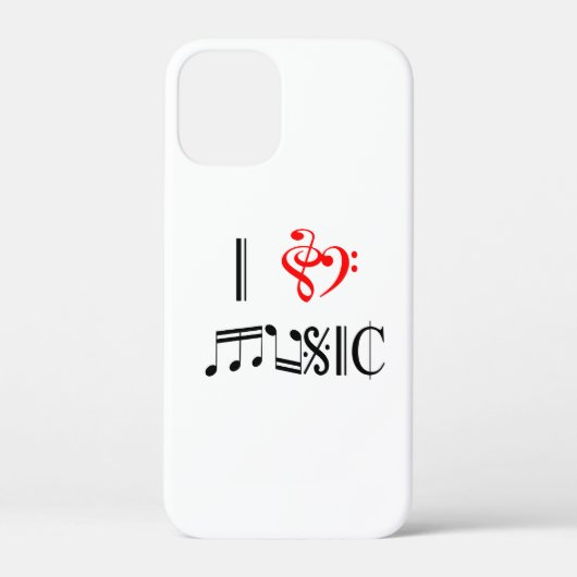 Coques Case-Mate iPhone I Love Music (Verso)