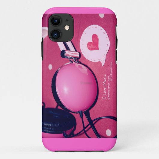 Coques Case-Mate iPhone I Love Music (Dos)