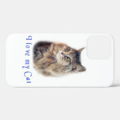 Coques Case-Mate iPhone I love my cat (Verso (horizontal))