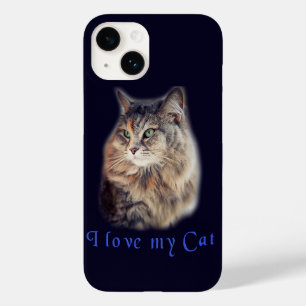 Coque Pour iPhone 14 I love my Cat
