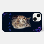 Coques Case-Mate iPhone I love my Cat (Verso (horizontal))