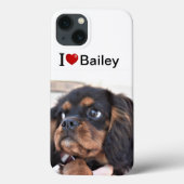 Coques Case-Mate iPhone I Love My Dog personalized photo (Verso)