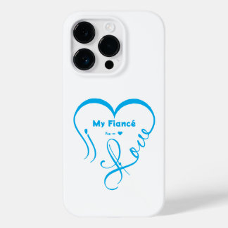Coque Pour iPhone 14 Pro I Love My Fiancé • You = ♥ 🫳🏻💍