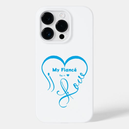 Coques Case-Mate iPhone I Love My Fiancé • You = ♥ 🫳🏻💍 (Verso)