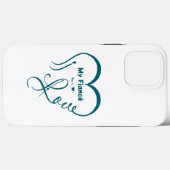 Coques Case-Mate iPhone I Love My Fiancé • You = ♥ 🫳🏻💍 (Verso (horizontal))