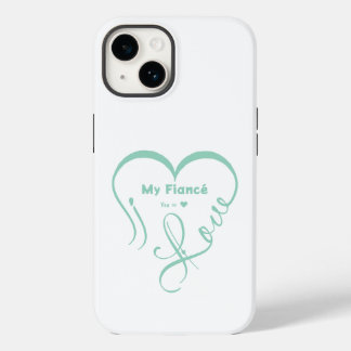 Coque Pour iPhone 14 I Love My Fiancé • You = ♥ 🫳🏻💍