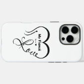 Coques Case-Mate iPhone I Love My Fiancé • You = ♥ 🫳🏻💍 (Verso (horizontal))