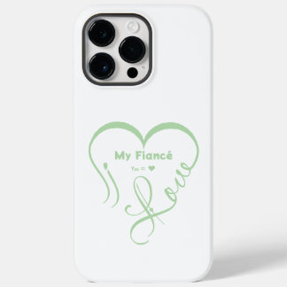 Coque Pour Pour iPhone 14 Pro Max I Love My Fiancé • You = ♥ 🫳🏻💍