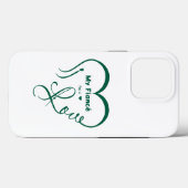 Coques Case-Mate iPhone I Love My Fiancé • You = ♥ 🫳🏻💍 (Verso (horizontal))