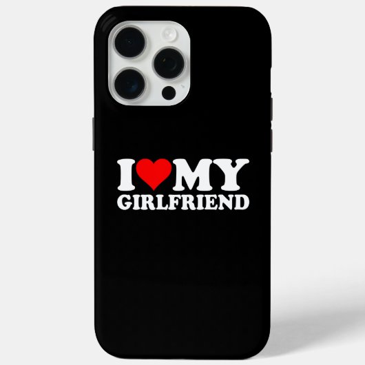 Coques Case-Mate iPhone I Love My Girlfriend 1BK1 (Verso)