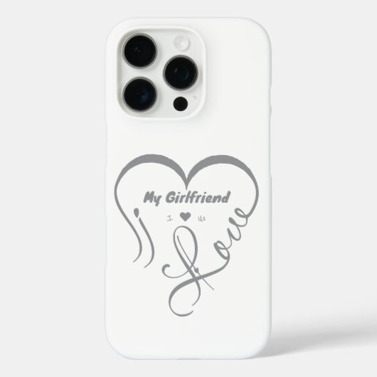 Coques Case-Mate iPhone I Love My Girlfriend - I ♥ Us (Verso)