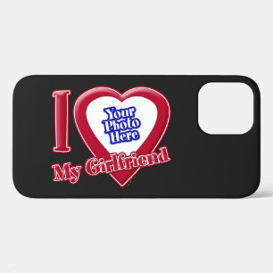 Case-Mate iPhone Case I Love My Girlfriend Photo Red Heart Black